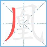 凰笔顺分解图片1