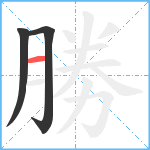 勝笔顺分解图片3