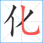 化笔顺分解图片4