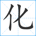 化笔顺分解图片5