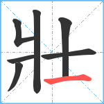 壯笔顺分解图片7