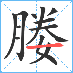 媵笔顺分解图片13