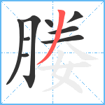 媵笔顺分解图片9