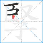 孯笔顺分解图片5