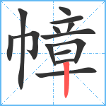 幛笔顺分解图片14