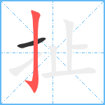 扯笔顺分解图片2