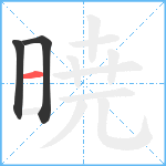 暁笔顺分解图片3