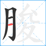 朘笔顺分解图片4