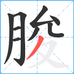 朘笔顺分解图片9