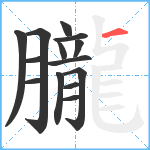 朧笔顺分解图片14