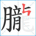 朧笔顺分解图片15