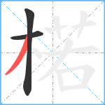 楉笔顺分解图片3