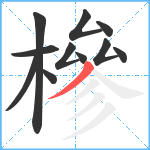 槮笔顺分解图片11