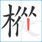 樅笔顺分解图片12