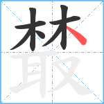 樷笔顺分解图片8