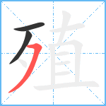 殖笔顺分解图片3