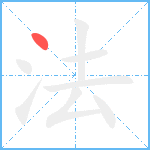 法笔顺分解图片1