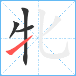 牝笔顺分解图片4