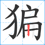 猵笔顺分解图片11