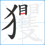 玃笔顺分解图片8