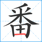 番笔顺分解图片12