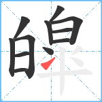 皡笔顺分解图片12