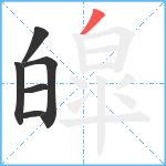 皡笔顺分解图片6