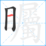 矚笔顺分解图片3