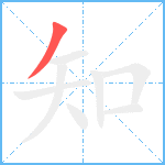 知笔顺分解图片1