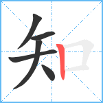 知笔顺分解图片6