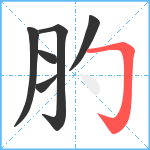 肑笔顺分解图片6