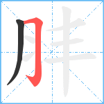 肨笔顺分解图片2