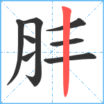 肨笔顺分解图片8