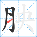 胦笔顺分解图片4