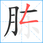 胨笔顺分解图片6