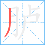 胪笔顺分解图片1