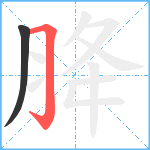 胮笔顺分解图片2