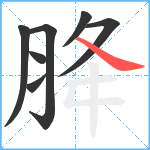 胮笔顺分解图片7