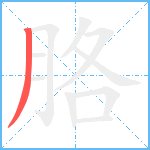 胳笔顺分解图片1