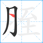 胵笔顺分解图片3