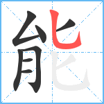 能笔顺分解图片8