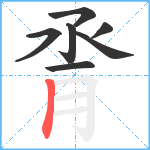 脀笔顺分解图片7