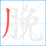 脕笔顺分解图片1