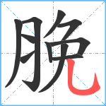 脕笔顺分解图片11