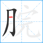 脘笔顺分解图片3