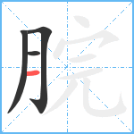 脘笔顺分解图片4