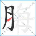 脢笔顺分解图片4