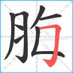 脢笔顺分解图片8