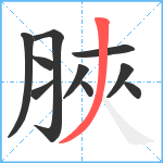 脥笔顺分解图片10