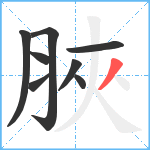 脥笔顺分解图片8